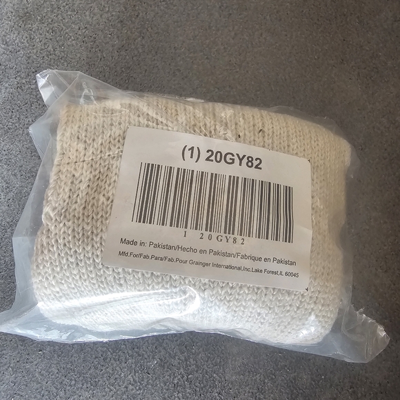 New Condor VF,Knit Gloves,L,Natural,PR 12 pack - Picture 6 of 8